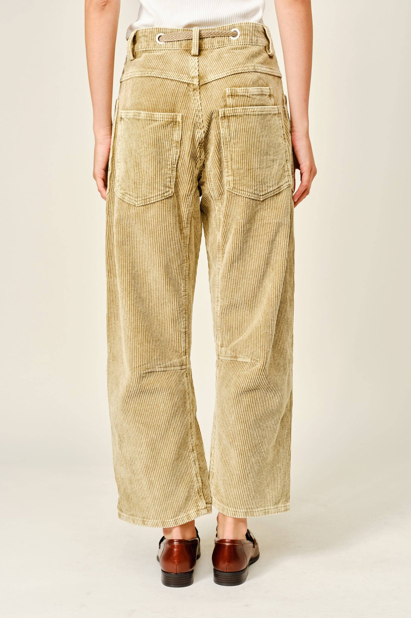 Corduroy Barrel Leg Pants