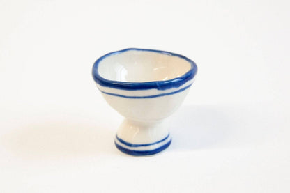 Striped Rim Ceramic Egg Cup