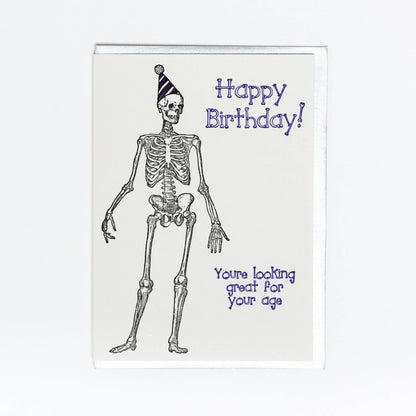 Skeleton Birthday Greeting Card