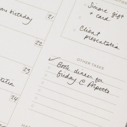 Picnic Undated Productivity Weekly Planning Pad