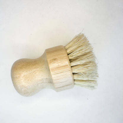 Natural Wood Pot Brush Eco Kitchen Scrubber