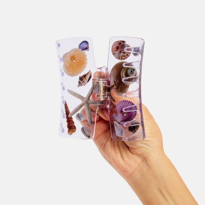 Seashell Box Claw Hair Clip