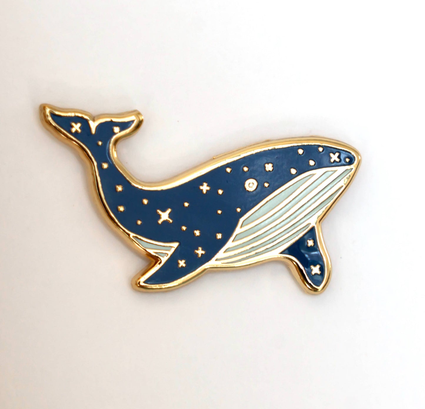 Blue Whale Hard Enamel Lapel Pin