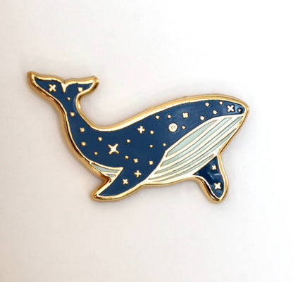 Blue Whale Hard Enamel Lapel Pin