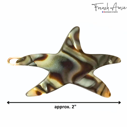 French Amie Starfish Acetate Hair Clip