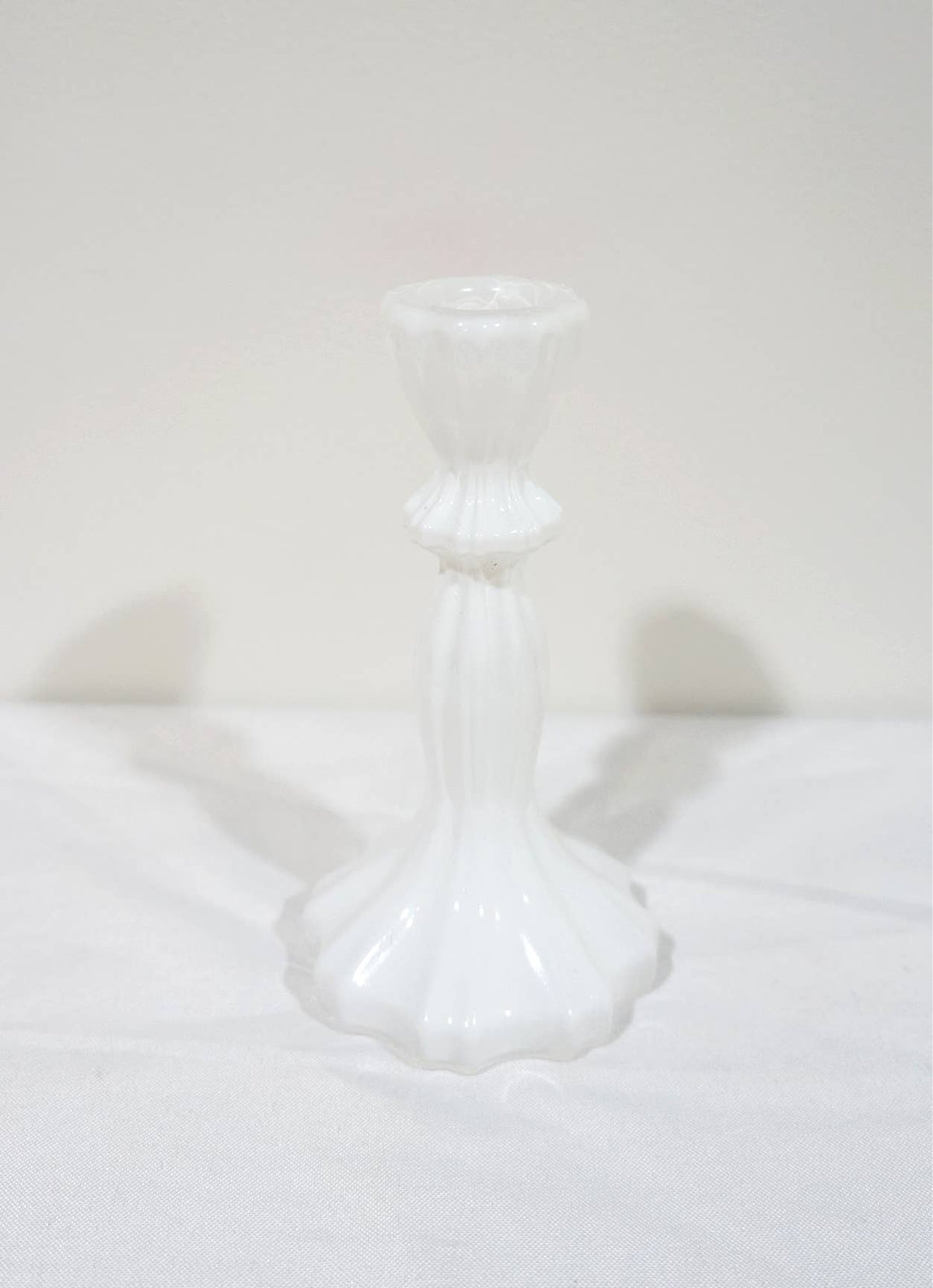 Glass Candlestick Holder, Taper Candle Stand