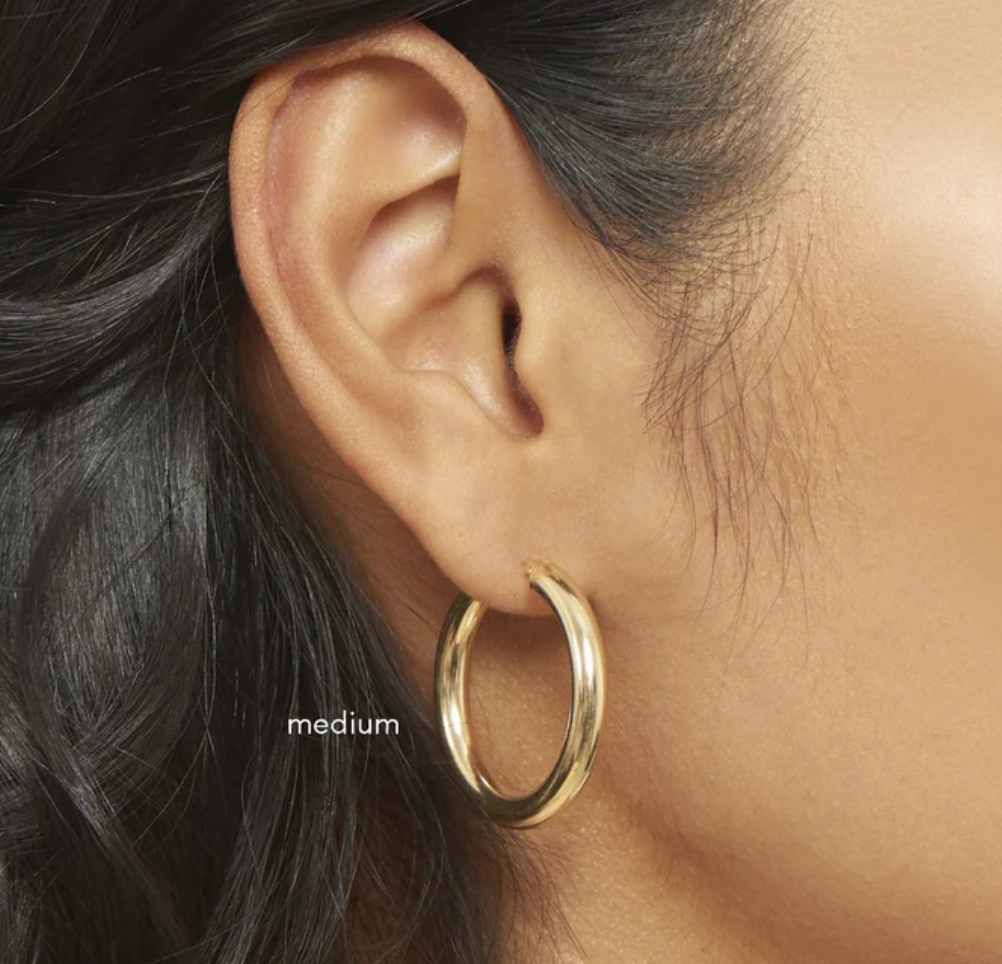 Chunky Classic Waterproof Hoop Earrings