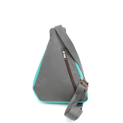 100% Handmade Recycled Leather Crossbody Bag