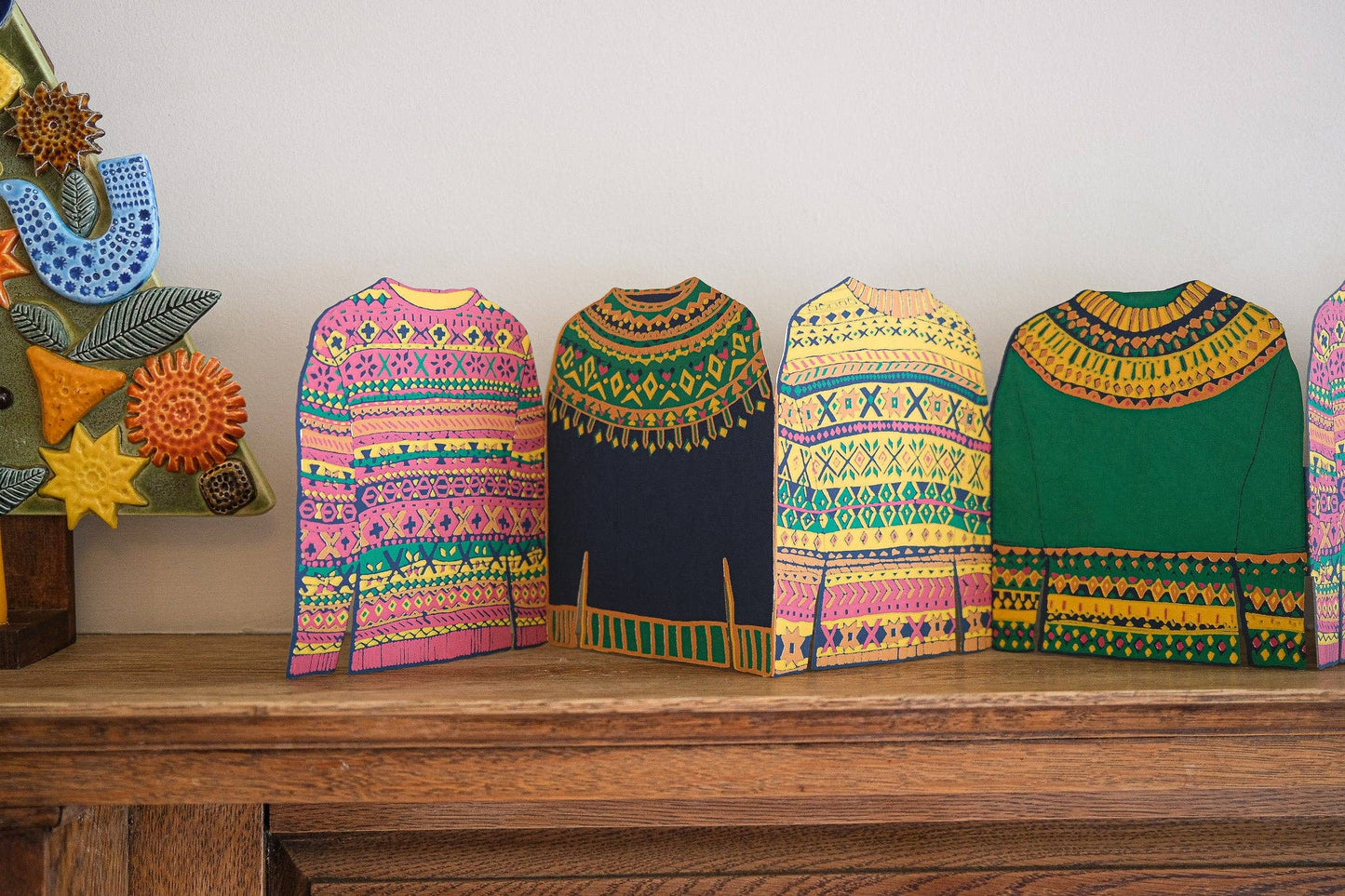 Fairisle Sweaters Concertina Garland