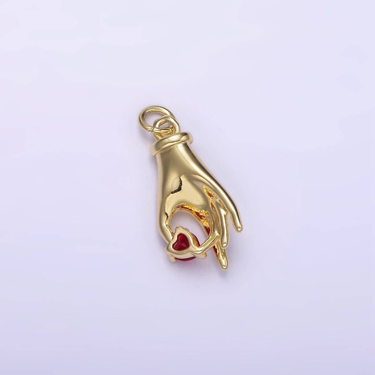 Heart in Hand Gold Filled Earrings