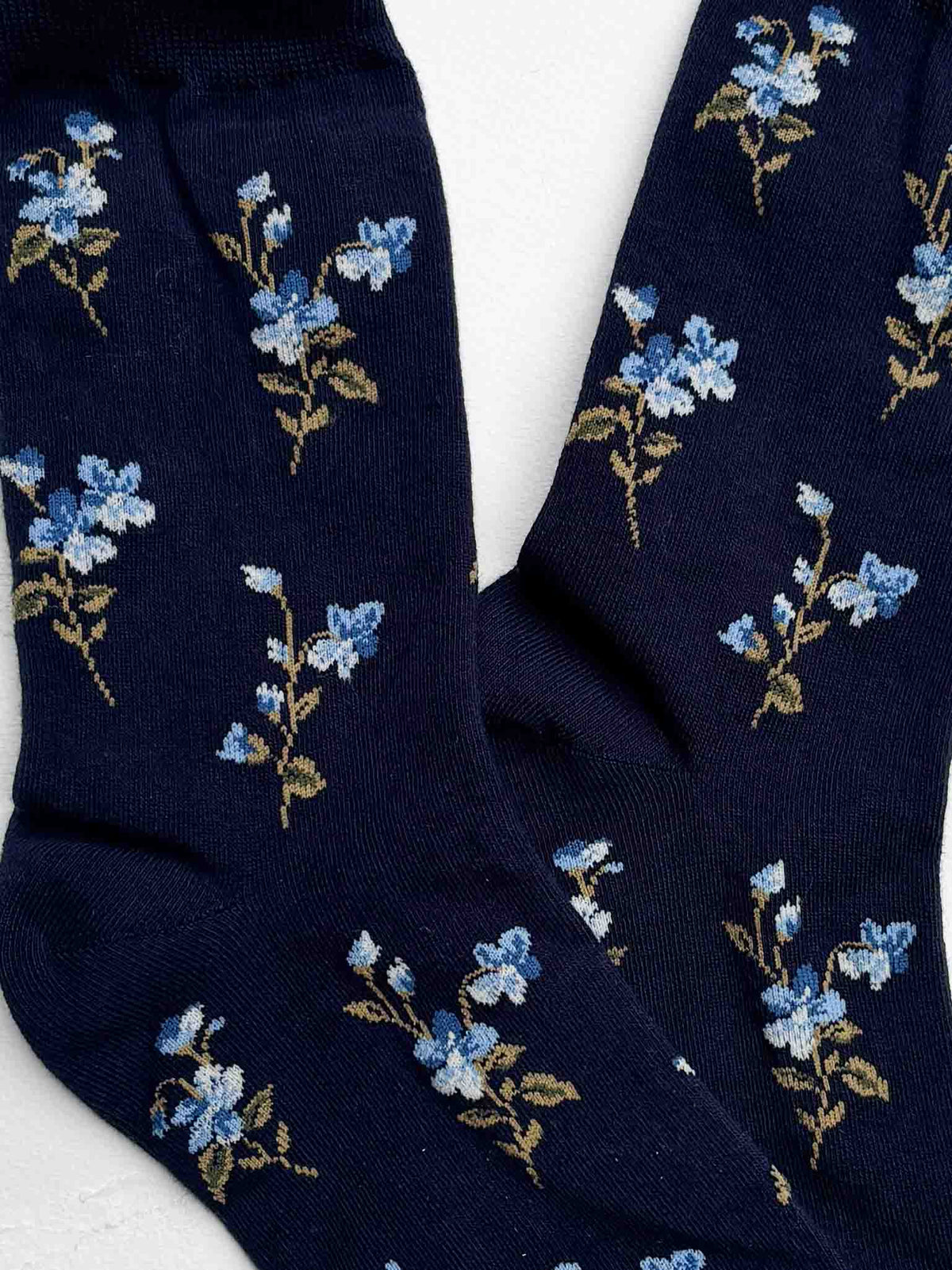 Vintage Style Floral Crew Socks