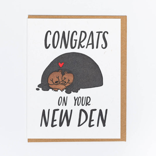 New Den Greeting Card