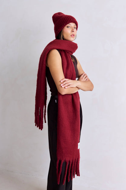 The Reykjavik Beanie Hat - Burgundy