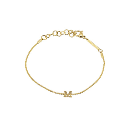 Dainty Waterproof Gold Initial Bracelet