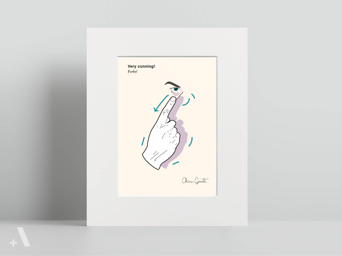 Italian Hand Gestures Illustrated Art Print