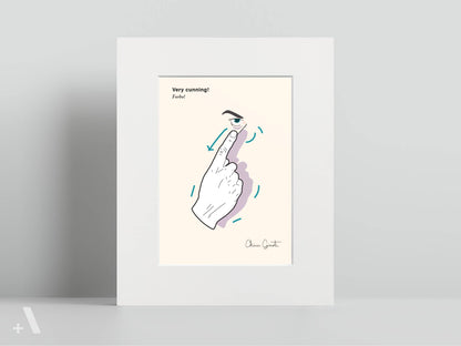 Italian Hand Gestures Illustrated Art Print