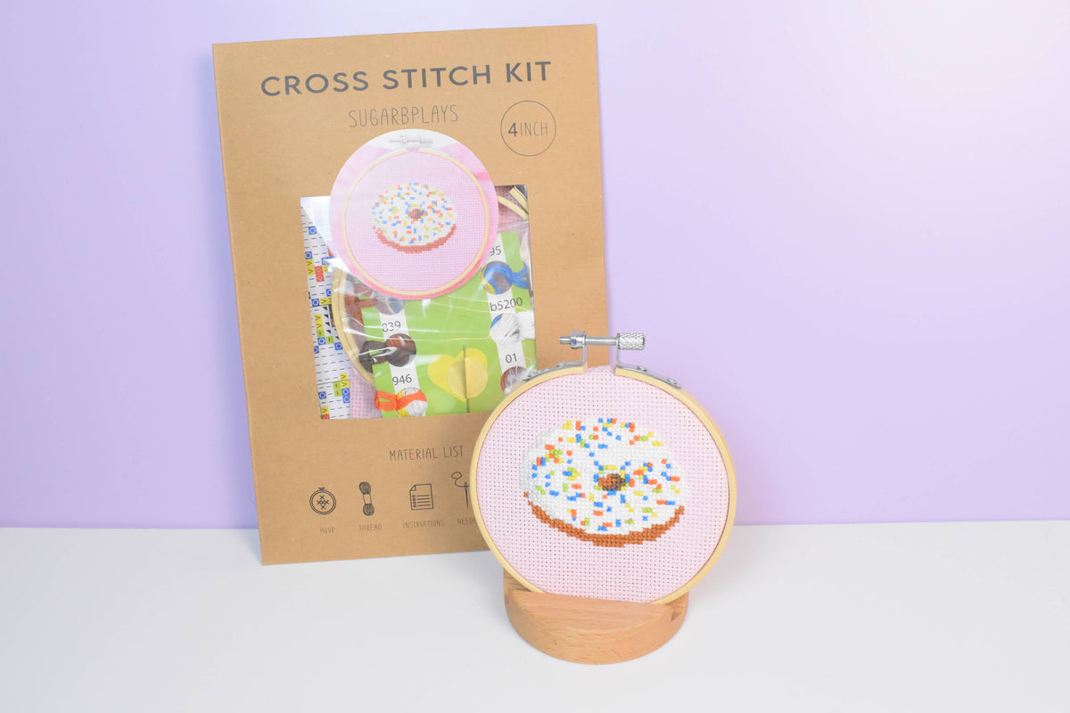 Donut Cross Stitch Kit for Beginners