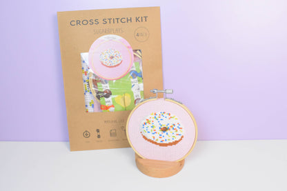 Donut Cross Stitch Kit for Beginners