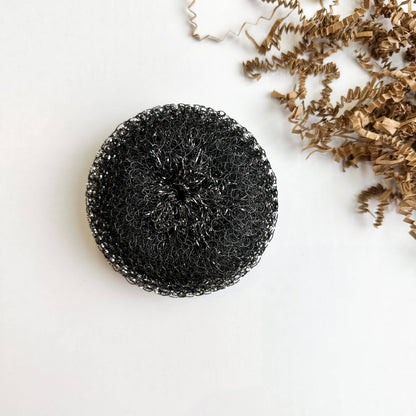 Stainless Steel Dish Scrubber with Handle