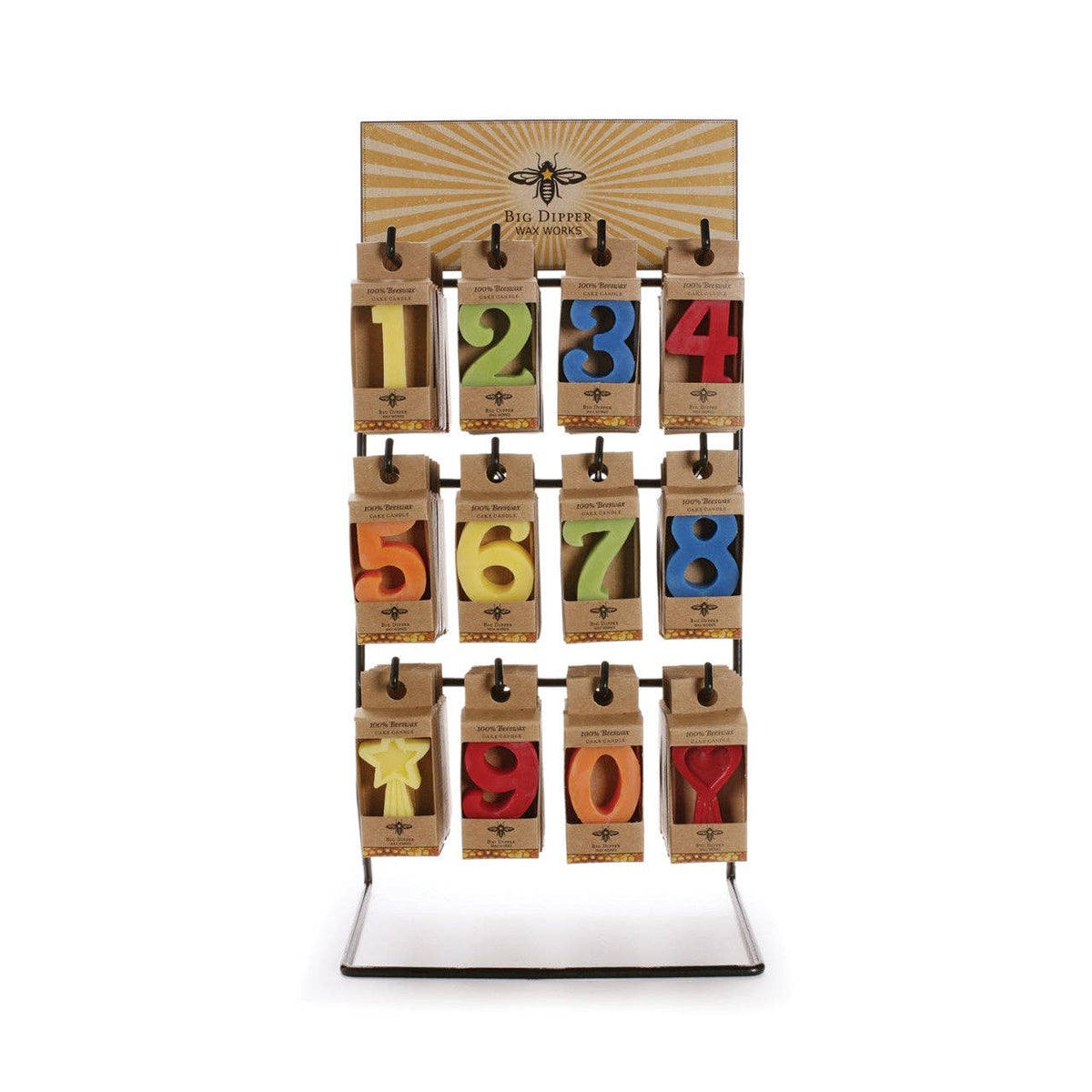Beeswax Number Birthday Cake Candles