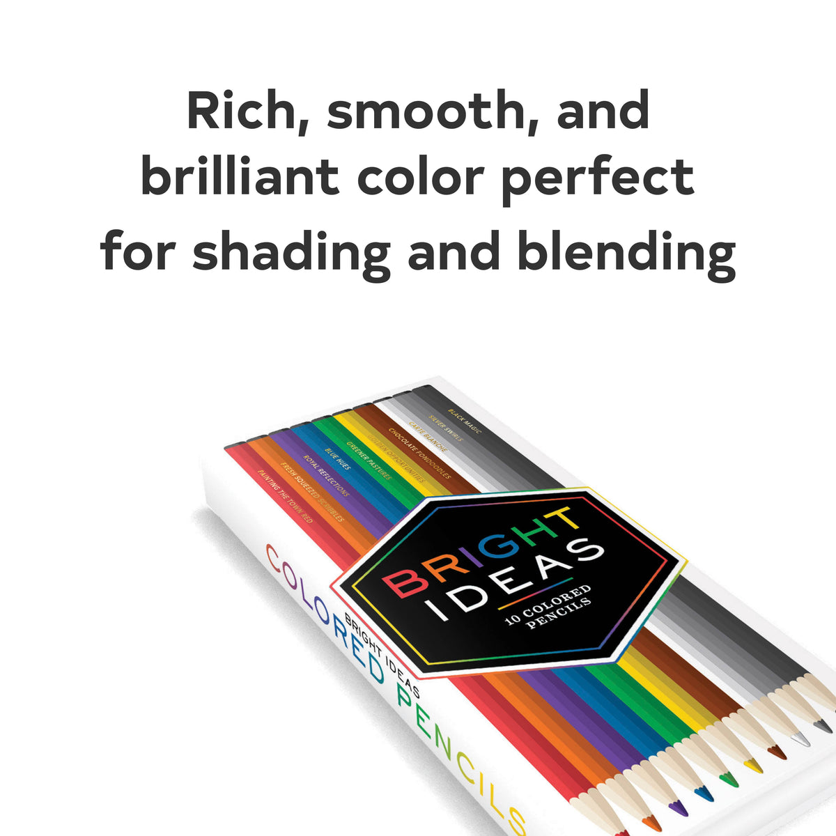 Bright Ideas Colored Pencil Set of 10 with Case