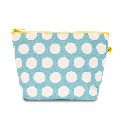 Mid Zip Bag :  Dot Blue