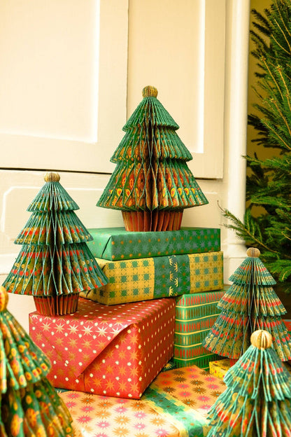 Christmas Tree Honeycomb Paper Decoration