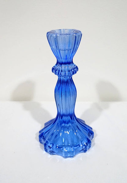 Glass Candlestick Holder, Taper Candle Stand