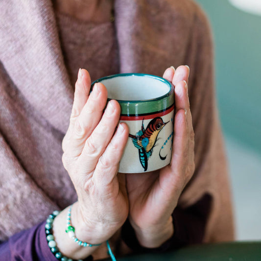 Wild Bird Handleless Mug/ Planter