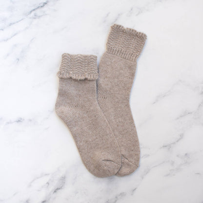 Charlotte Combed Wool and Cashmere Socks