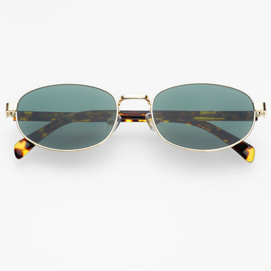 Clark Oval Stainless Steel Sunglasses