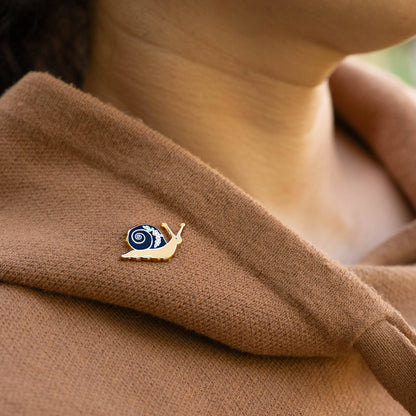 Garden Snail Hard Enamel Lapel Pin