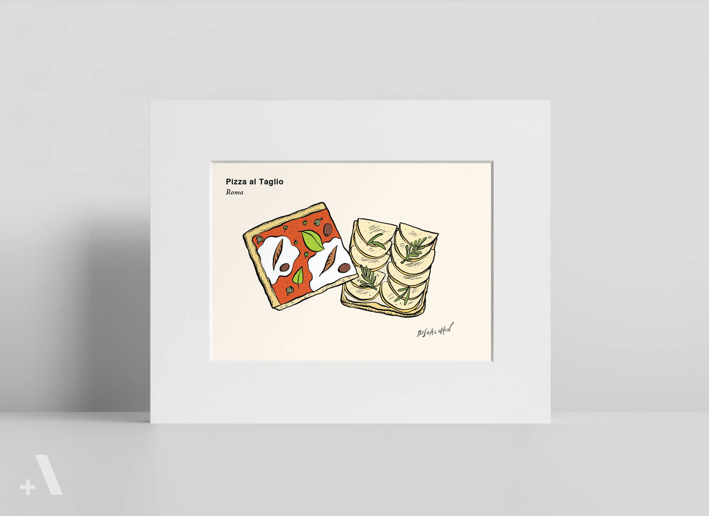 Pizzas of Italy Illustrated Art Print