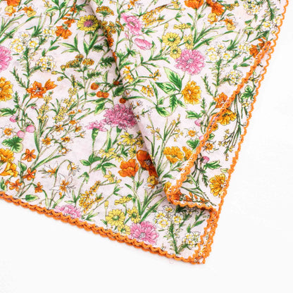 Clara Floral Cotton Scarf