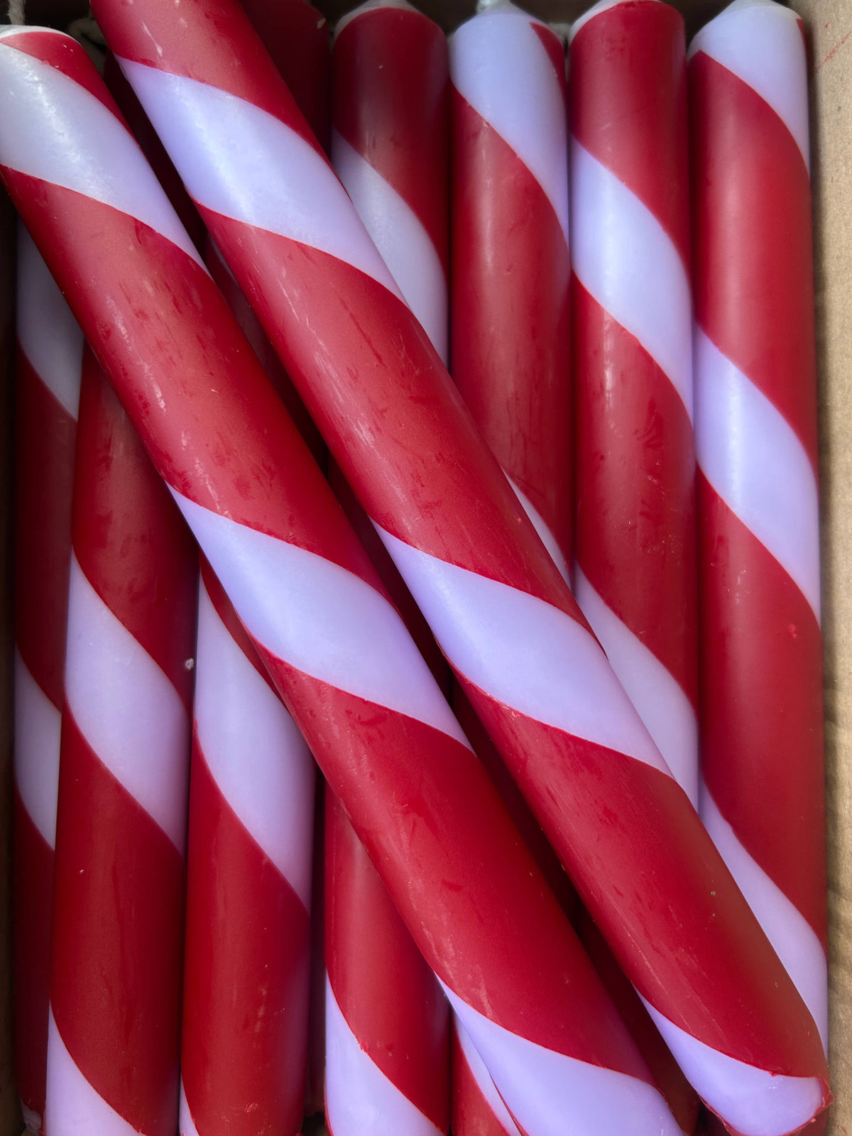 Twist Stripe Taper Candles