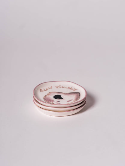 Hand-Painted Stoneware Quote Coaster