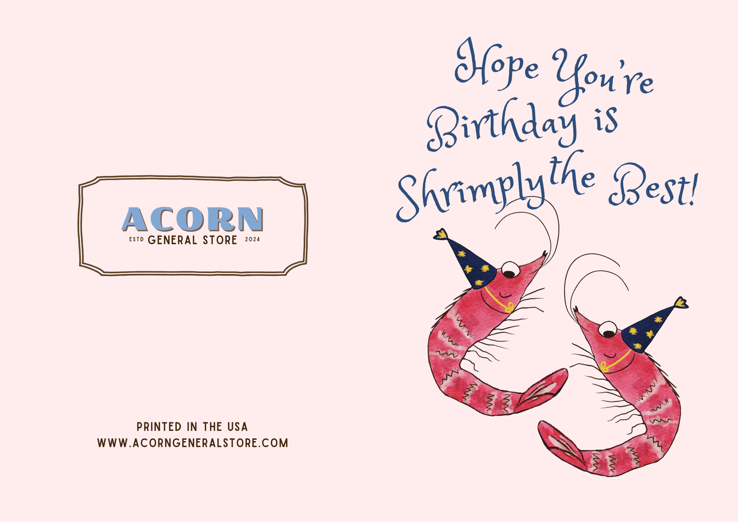 Shrimply the Best Greeting Card