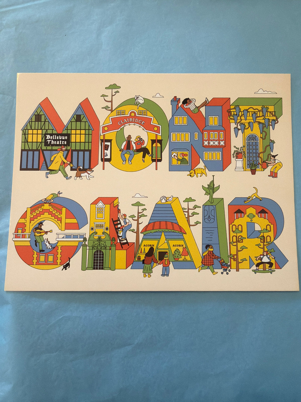 Montclair Landmark Illustrated Postcard