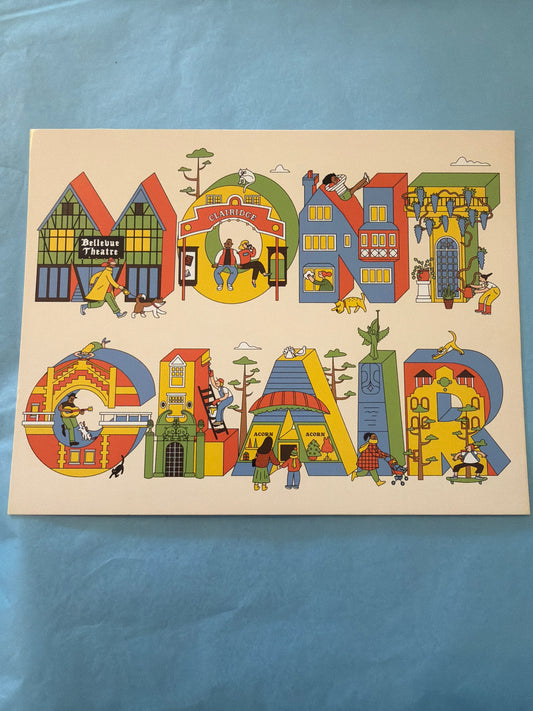 Montclair Landmark Illustrated Postcard