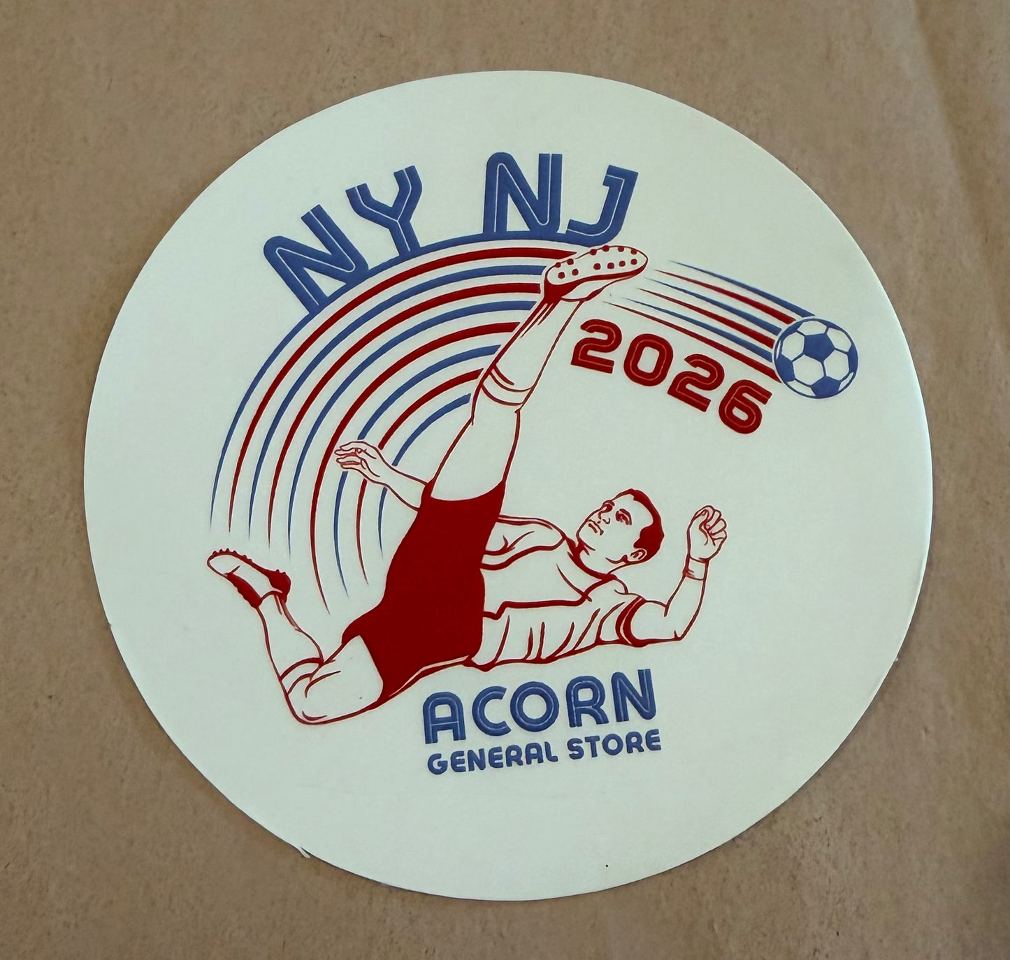 NY NJ Soccer Sticker