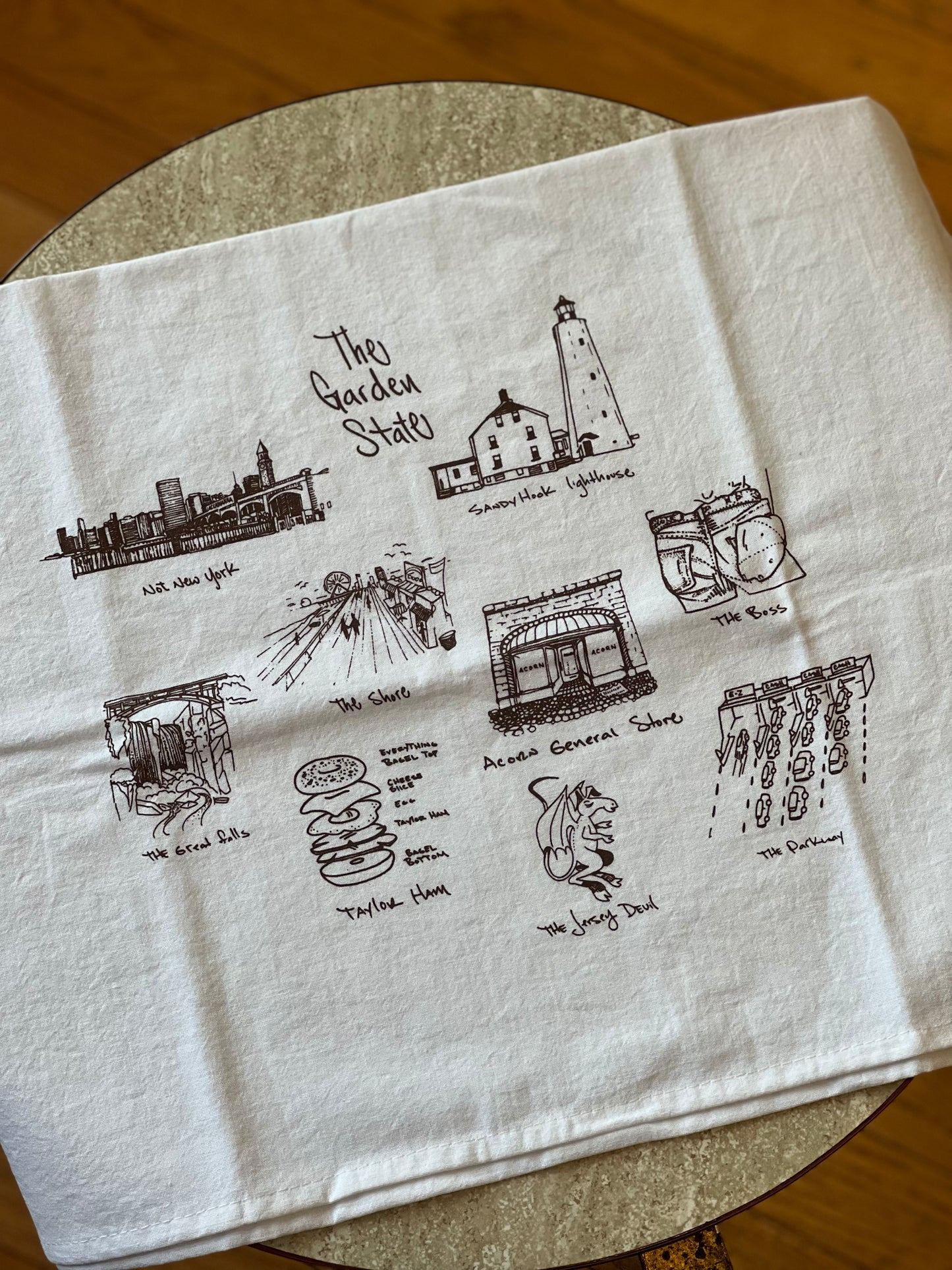 The Garden State Tea Towel by Acorn General Store