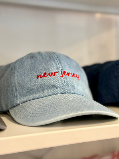 New Jersey Denim Baseball Cap