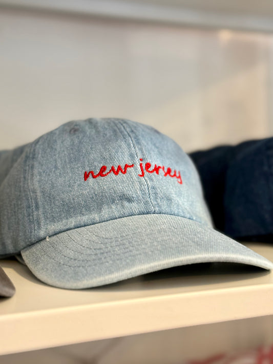 New Jersey Denim Baseball Cap
