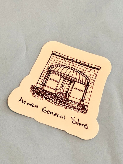 Acorn General Store Storefront Sticker