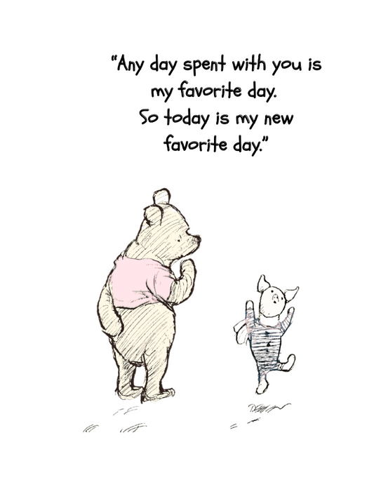 Pooh "Any Day" Card