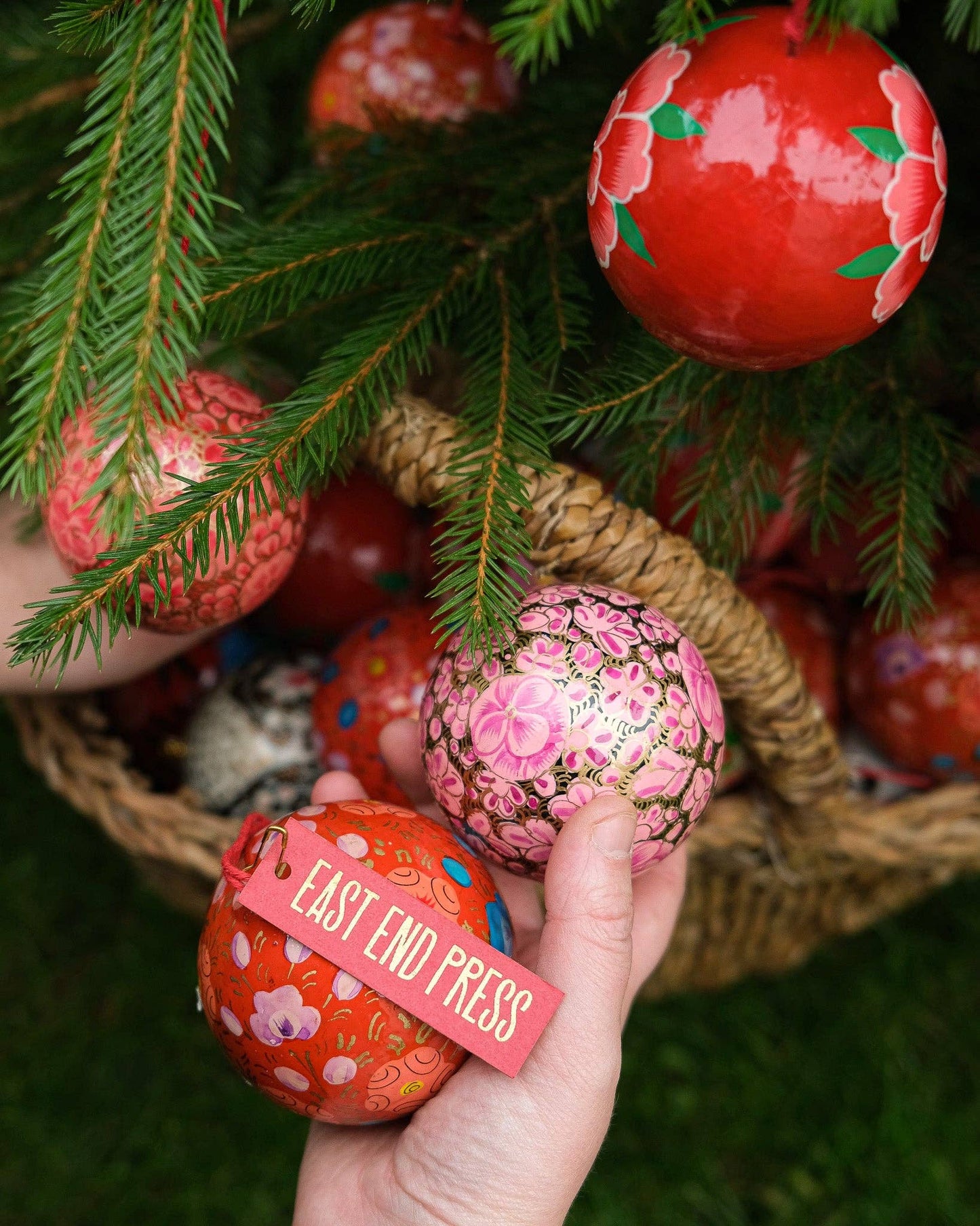 Lilac Florals Bauble