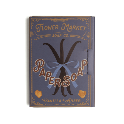 Vanilla Amber Paper Soap Travel Sheets 50 Count
