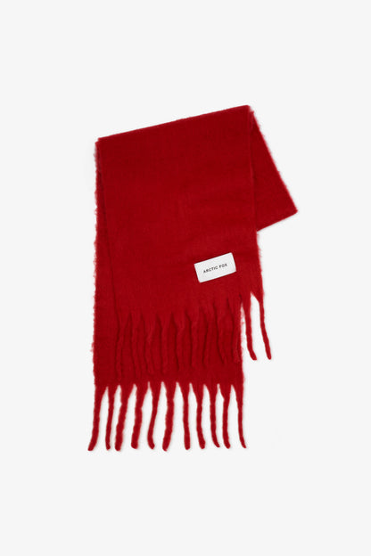 Crimson Red Stockholm Recycled Winter Scarf