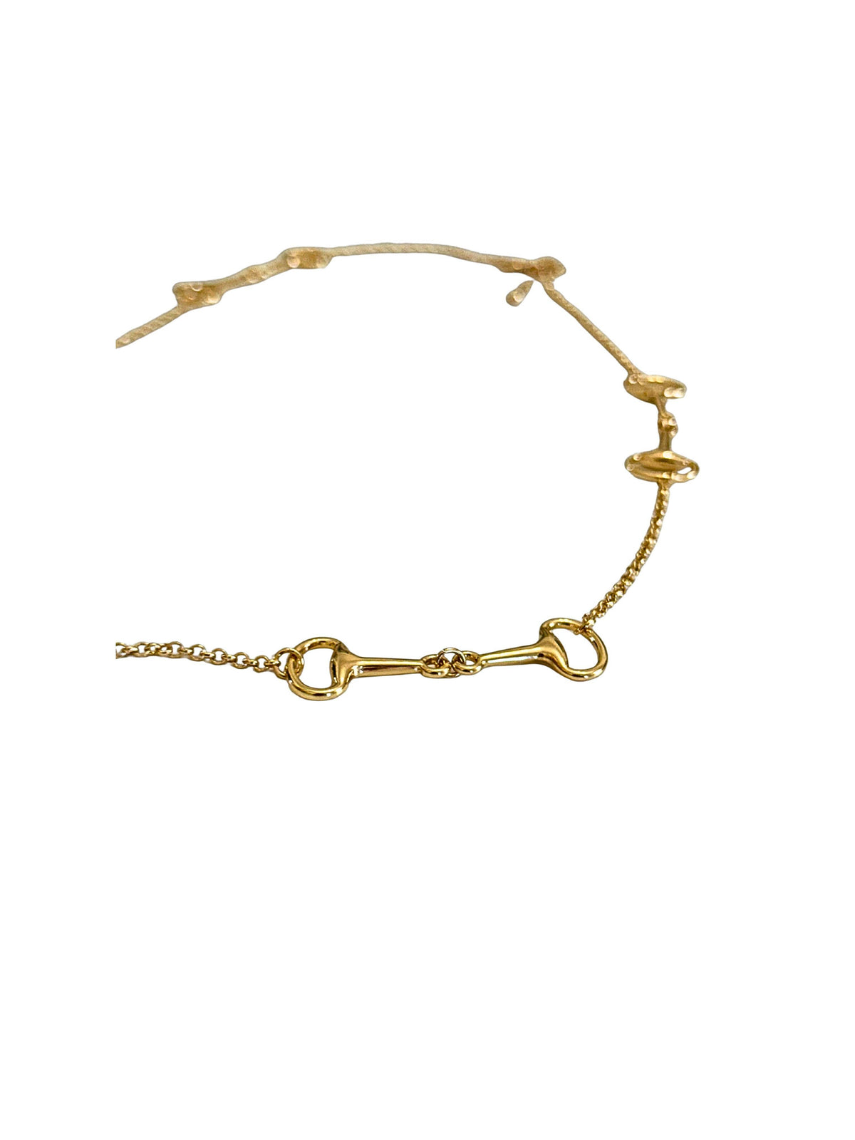 The Snaffle Equestrian Bit Long Chain Necklace