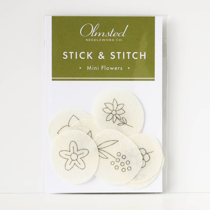 Mini Flowers Stick and Stitch Embroidery Patterns